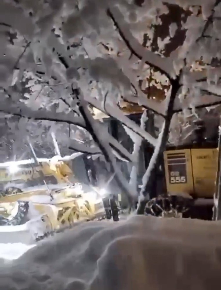 Sinop genelinde etkili olan yoğun kar yağışı ulaşımı ve enerji