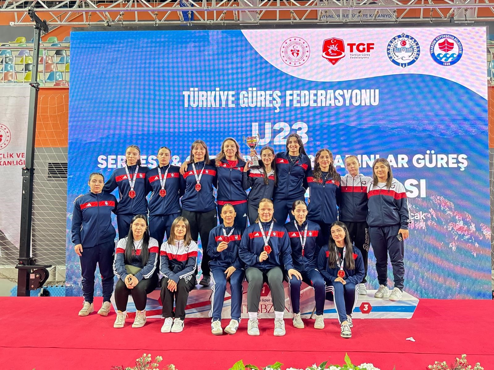 Trabzon’un ev sahipliğinde gerçekleştirilen U23 Türkiye Kadınlar Güreş Şampiyonası, 36
