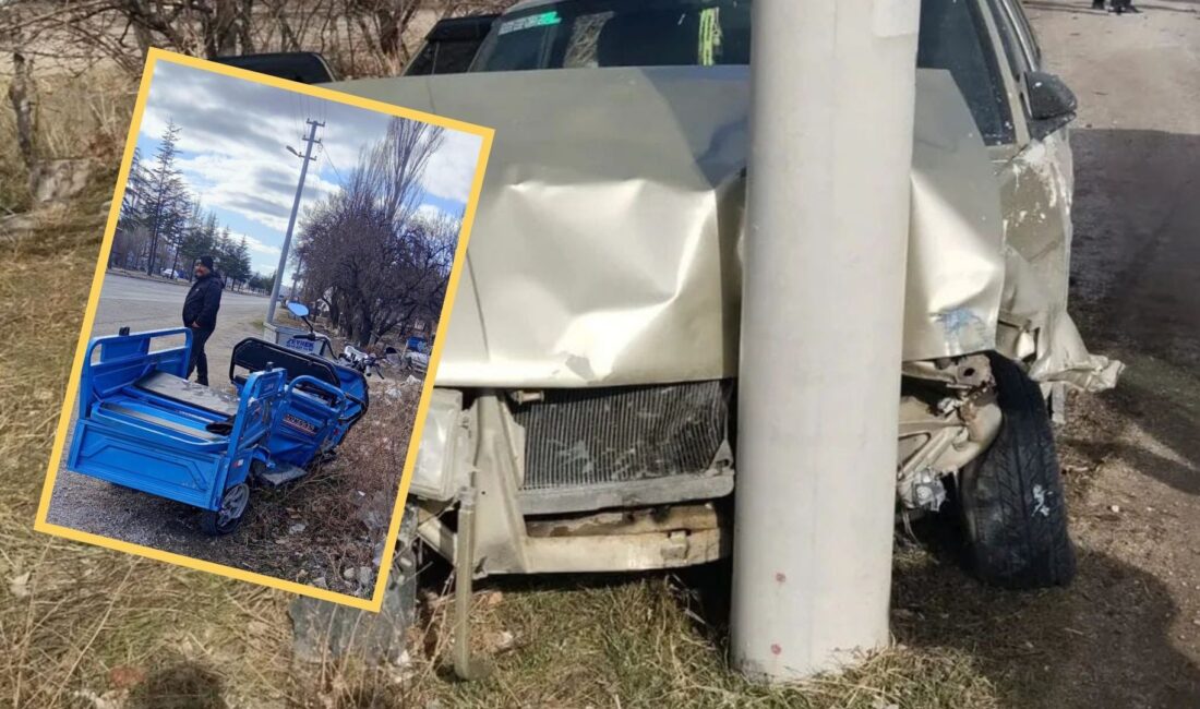 Afyonkarahisar’ın Dinar ilçesine bağlı Tatarlı beldesinde meydana gelen korkunç trafik
