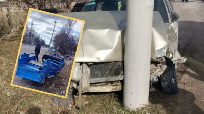 Afyonkarahisar’ın Dinar ilçesine bağlı Tatarlı beldesinde meydana gelen korkunç trafik