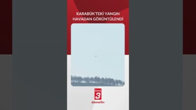 Karabük’te ormanlık alanda çıkan yangın, dron ile havadan görüntülendi. ✅Whatsapp