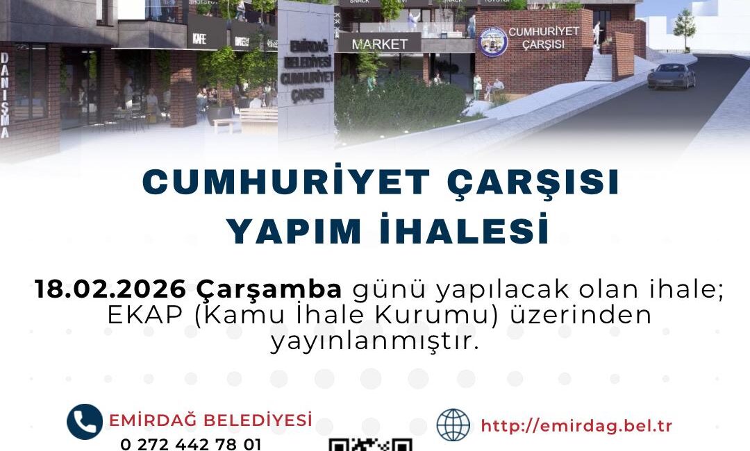 Emirdağ Belediye tarihinin en güçlü ve en prestijli yapım işlerinden