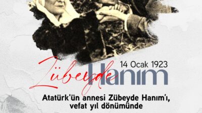 Gazi Mustafa Kemal Atatürk’ün annesi Zübeyde Hanım, 14 Ocak 1923