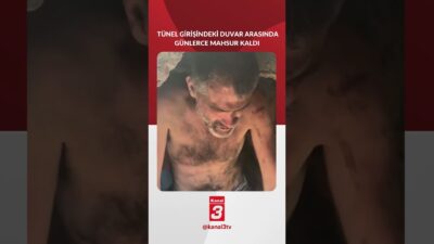 Kasımpaşa-Hasköy Tüneli girişinde bir kişi, dar alanda günlerce mahsur kaldı.