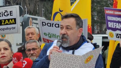 “OCAK AYINDAN İTİBAREN EK YÜZDE 20 ARTIŞ İSTİYORUZ” Karaaslan, maaşların