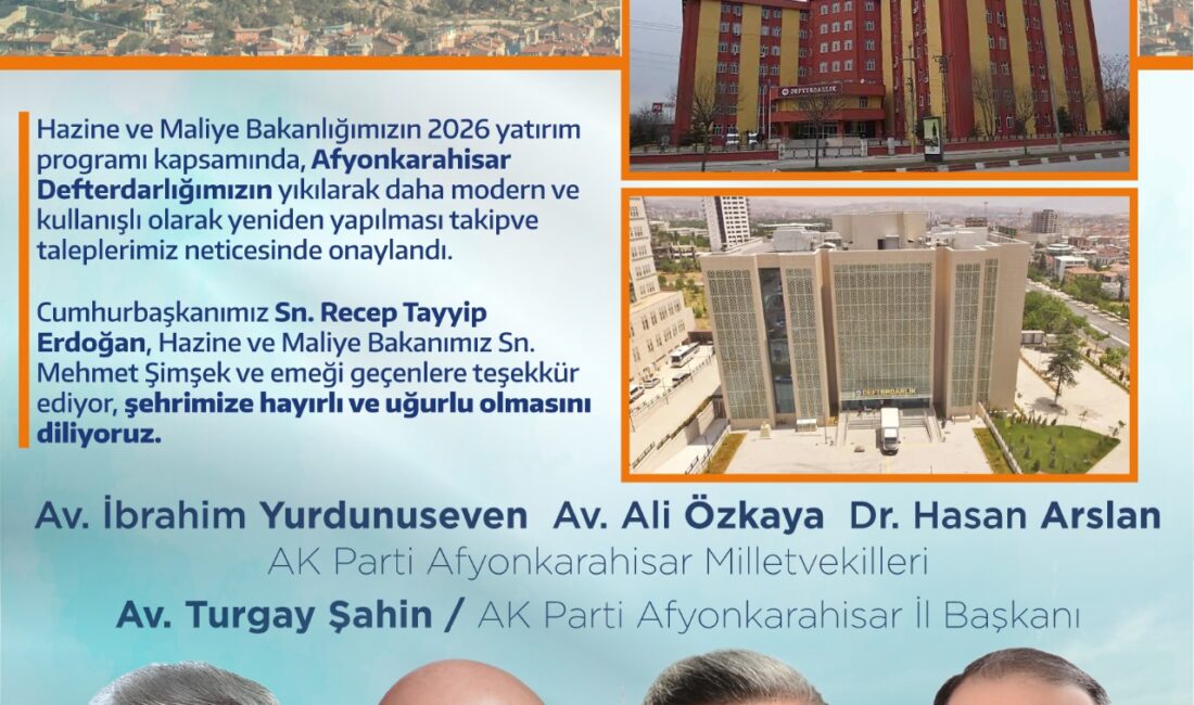 Hazine ve Maliye Bakanlığı’nın 2026 yılı yatırım programı kapsamında, depreme