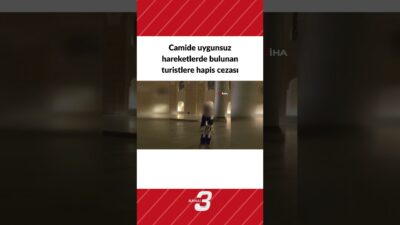İstanbul Üsküdar’da bulunan Büyük Çamlıca Cami’nde uygunsuz hareketler bulunan 2