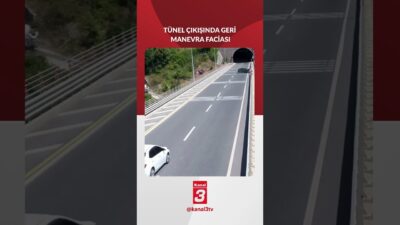 Otobüsten kopan klima ızgarası nedeniyle sürücü geri geri gitmeye başladı.