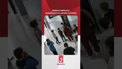 Gaziantep’te nefes borusuna ekmek kaçan öğrenci, öğretmenin Heimlich manevrasıyla kurtarıldı.