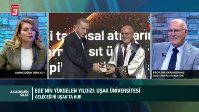 Berna Uğur Türksoy sunumuyla Akademik Saat programının konuğu Uşak Üniversitesi