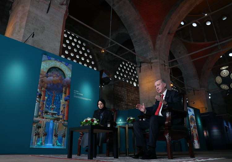 Cumhurbaşkanı Erdoğan, Tophane-i Amire Kültür ve Sanat Merkezi’nde düzenlenen Hane
