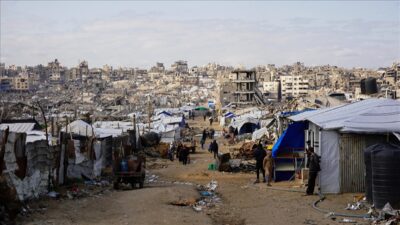 İsrail ordusu, ateşkes anlaşmasına rağmen Gazze Şeridi’nin çeşitli bölgelerine hava