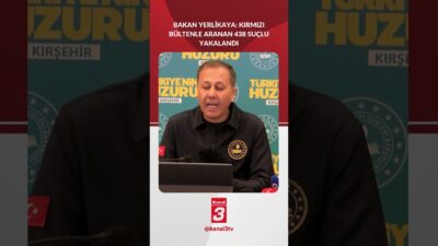 İçişleri Bakanı Ali Yerlikaya, bu kabine döneminde 1.092 kırmızı bültenli