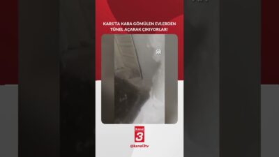 Kars’ta etkili olan yoğun kar yağışı, kırsal bölgelerde hayatı adeta