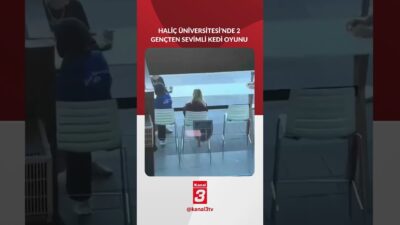 Haliç Üniversitesi’nde 2 gencin kediyle oynadığı oyun 📶https://kanal3.com.tr/ Sosyal Medya