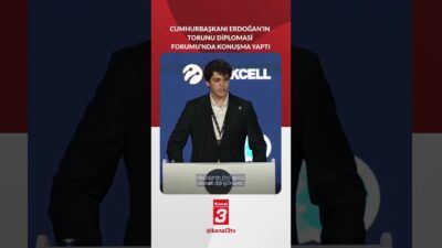 Cumhurbaşkanı Erdoğan’ın torunu Ömer Tayyip’ten Bosphorus Diplomasi Forumu’nda dikkat çeken