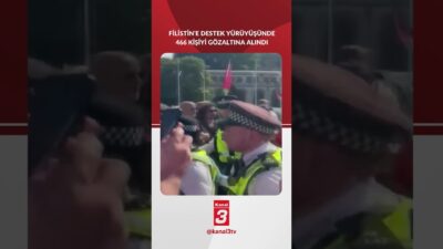 İngiltere, Filistin’e destek yürüyüşüne katılan 466 kişiyi gözaltına aldı. Son