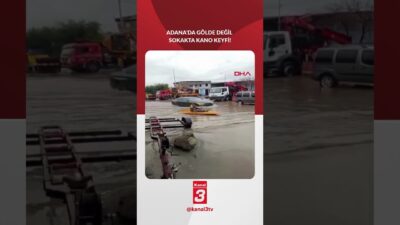 Adana’da sağanak yağış sonrası sokaklar göle döndü! Seyhan ilçesi Yeşiloba