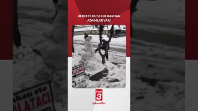 Elazığ’da kardan adamlara yönelik ilginç olaylar kameralara yansıdı. İki ayrı