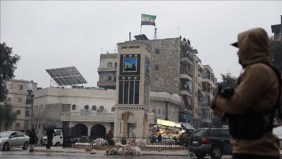 Suriye'de terör örgütü YPG işgalindeki Halep'in Aynularab (Kobani) ilçesindeki siviller,