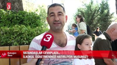 🎤Sokağın Sesi: İlkokul öğretmeninizi hatırlıyor musunuz? 💬 Peki, siz ne
