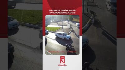 Sakarya’da Temmuz ayında meydana gelen trafik kazaları, KGYS kameralarına yansıdı.