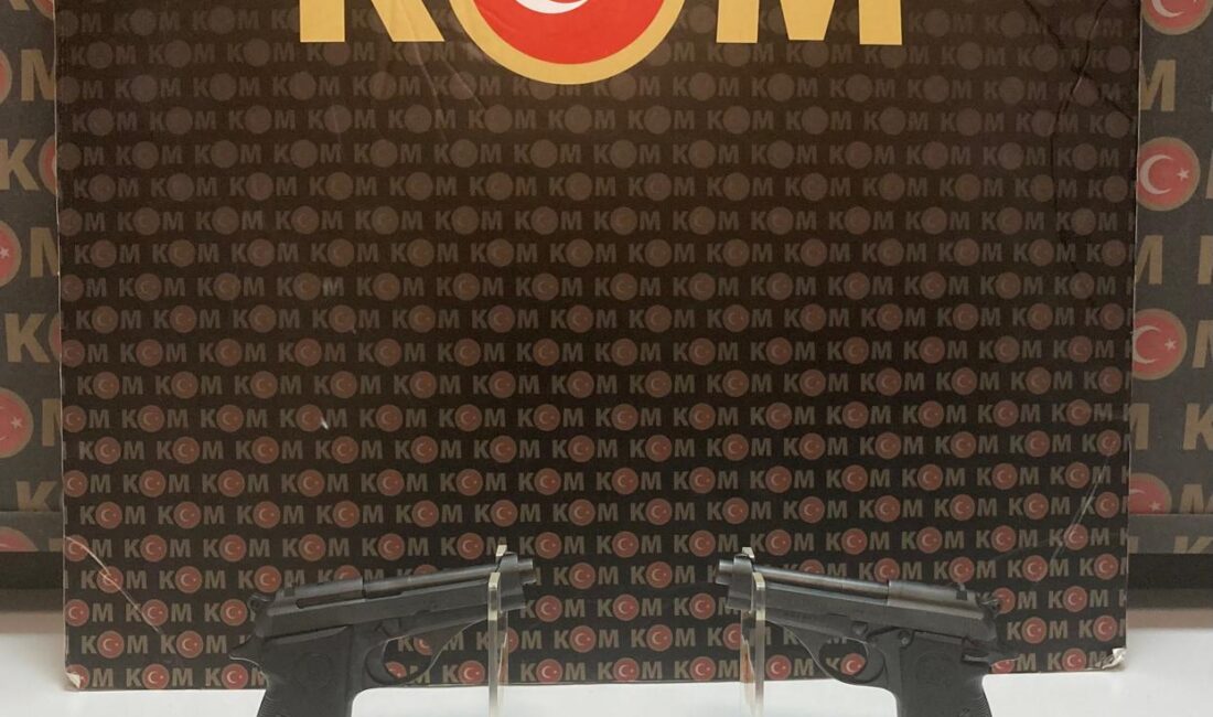 Emniyet birimlerince gerçekleştirilen aramada, 2 adet 7×65 mm tabanca ile