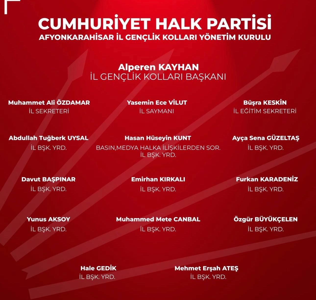 Yapılan değerlendirmelerin ardından oluşturulan yönetim kurulu, gençlerin siyasette daha aktif