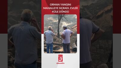 Sakarya’nın Hacılar Mahallesi’nde çıkan orman yangını, rüzgarın etkisiyle büyüyerek yerleşim