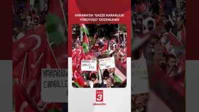 Ankara’da “Gazze Kararlılık Yürüyüşü” Başladı! Binlerce Kişi Tek Yürek! Filistin’deki