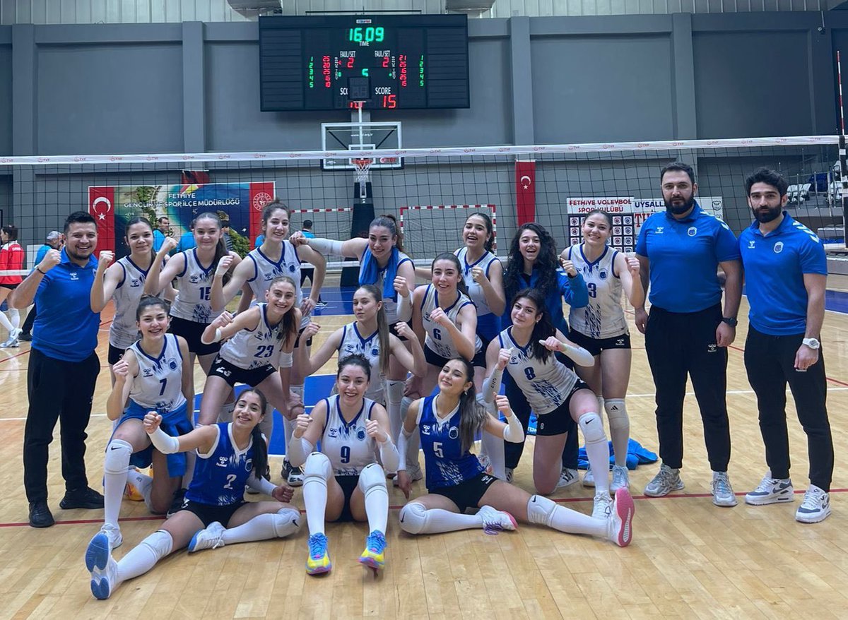 Türkiye Voleybol Federasyonu 2. Lig karşılaşmaları kapsamında Muğla’nın Fethiye ilçesinde