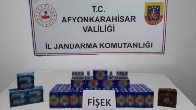 Afyonkarahisar’da Jandarma tarafından bir iş yerine yapılan baskında faturasız olduğu