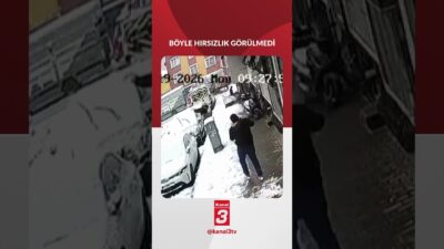 Küçükçekmece’de çocukların yaptığı kardan adam çalındı! Küçükçekmece’de çocukların büyük emekle