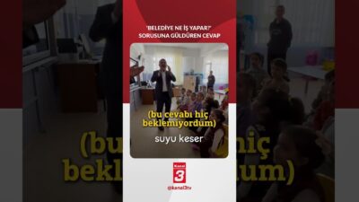 Sincan Belediye Başkanı Murat Ercan’ın anasınıfı ziyaretinde bir öğrencinin “Belediye