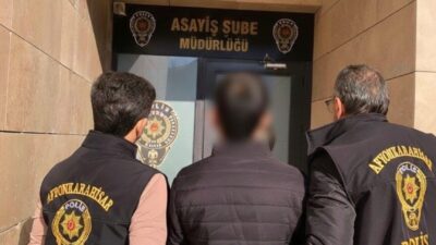 Afyonkarahisar’da 12 suç kaydı bulunan ve 9 yıl hapis cezası