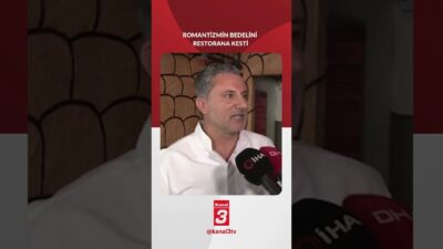 Bursa’da eşi ve çocuğuyla restorana gelen bir adam, önce kebap