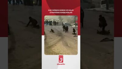 Düzceliler etkili olan kar yağışı sonrasında Bahçeşehir bölgesini kayak merkezine