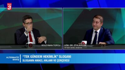 Süleyman Topcu’nun sunumuyla Alternatif Bakış programının bugünkü konuğu, Tıbbıyeliler Sendikası