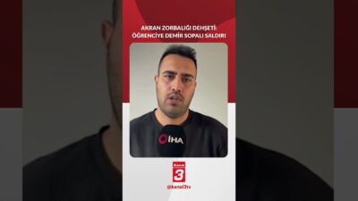 Hatay’da okuldan döndüğü esnada aynı okulda okuduğu akranı tarafından demir