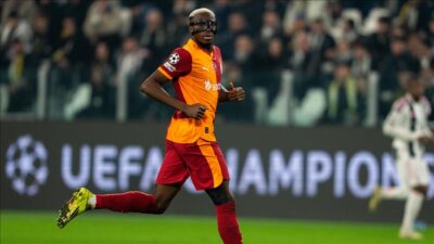 Galatasaray'ın Nijeryalı golcüsü Victor Osimhen, UEFA Şampiyonlar Ligi'nde gösterdiği performansla