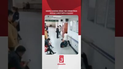 Hamile kadına hastanede kimse yer vermeyince kocası çözümü böyle buldu