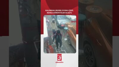 Ankara’da bir vatandaş, iş yerinin önüne kızının oynaması için çizdiği