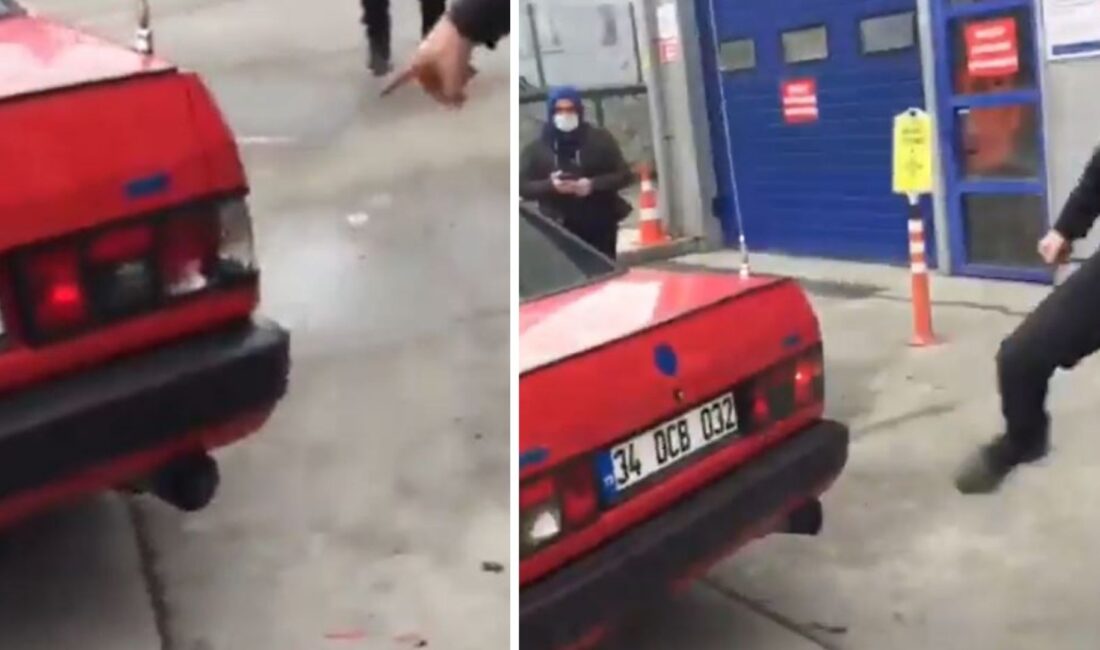 Araç muayene istasyonunda yaşanan olayda bir vatandaş, aracının stop lambaları