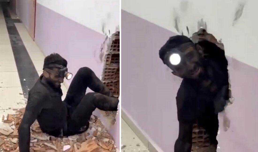 Rize Halk Merkezi'ndeki tadilat çalışmalarında görev yapan 40 yaşındaki tesisat