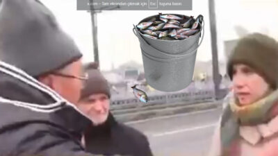 İstanbul Galata Köprüsü'nde sıradışı bir olay yaşandı. Köprü üzerinde olta