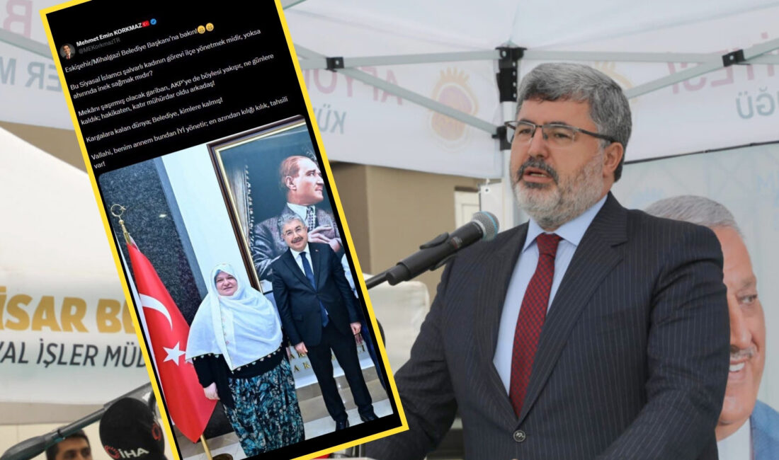 Eskişehir’in Mihalgazi ilçesi Belediye Başkanı Zeynep Akgün’ün kıyafeti üzerinden yapılan