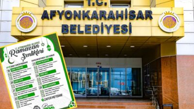 Afyonkarahisar Belediyesi, Ramazan ayı boyunca sürecek olan ve Zafer Meydanı'nda
