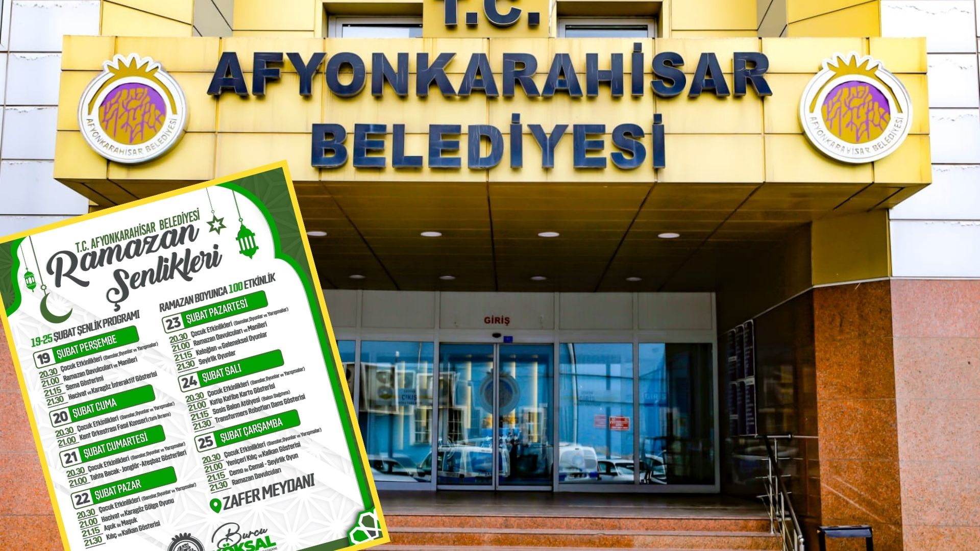 Afyonkarahisar Belediyesi, Ramazan ayı boyunca sürecek olan ve Zafer Meydanı'nda