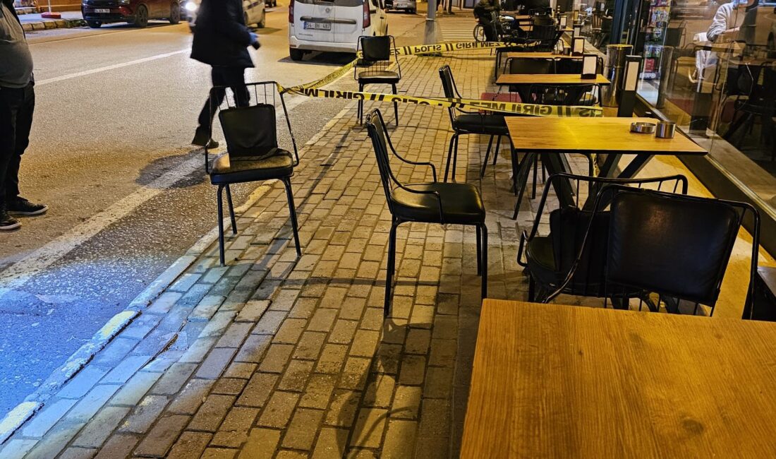 Sakarya’nın Sapanca ilçesinde bir kafede birlikte oturan iki genç arasında