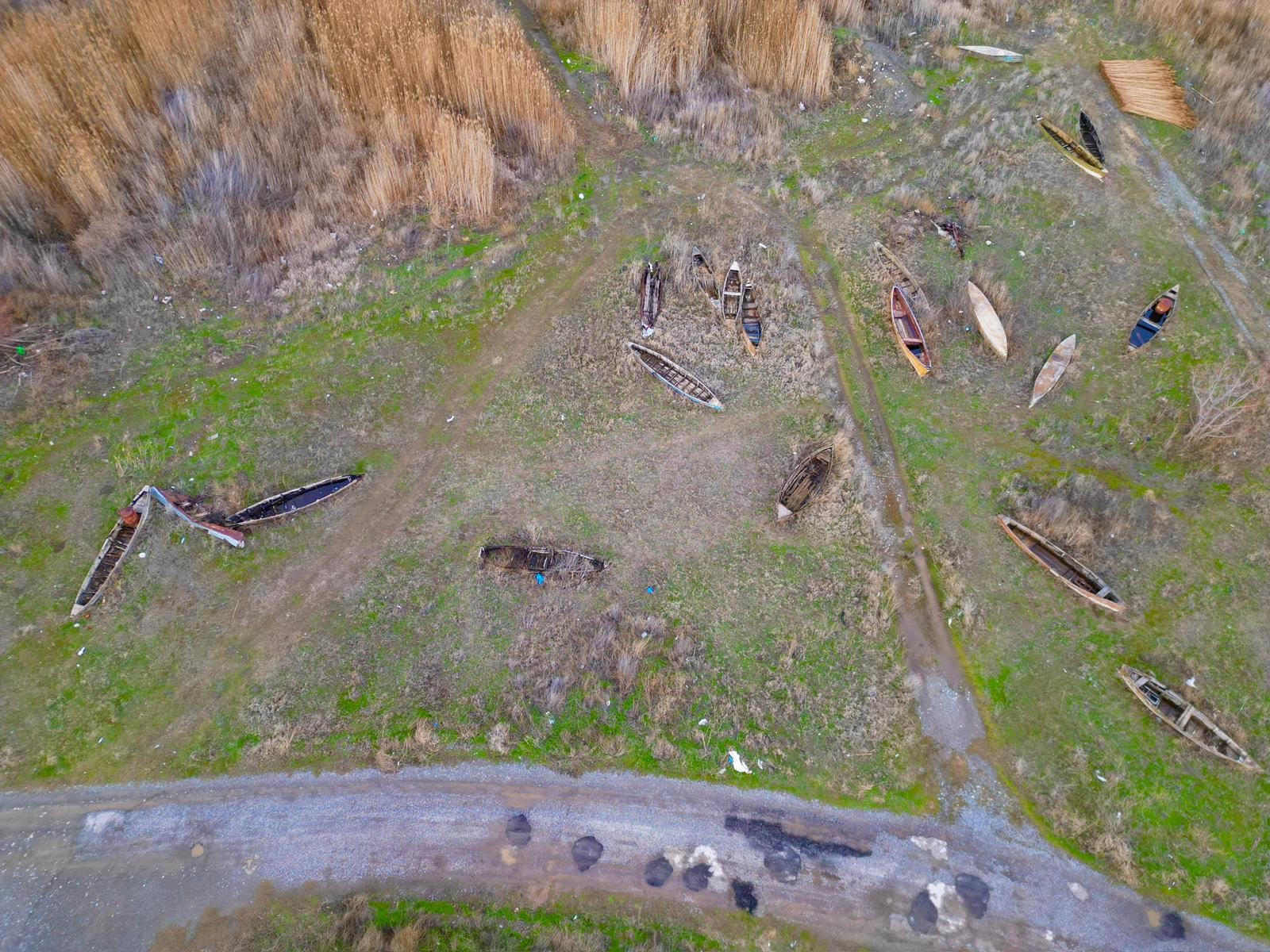 Türkiye'nin en önemli sulak alanlarından biri olan Afyonkarahisar'daki Eber Gölü,
